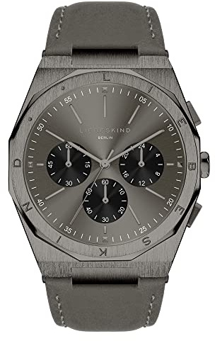 Liebeskind Berlin Unisex Analog Quarz Uhr mit Leder Armband LT-0363-LC