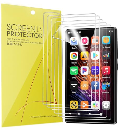 Blueshaweu Compatible for Oilsky MP3 Player Screen Protector, [6 Pack] Full Coverage TPU Clear Film Compatible for Oilsky 4.7 Mp4 Music Player