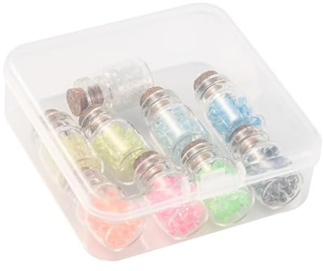 Cabilock 18piezas Botellas De De Tapón De Corcho Kit De Para Creaciones De Joyería y Decoración