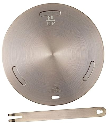 Garneck Adaptateur Casserole Disque à Induction pour Plaque Induction et Suspendable en Acier Inoxydable et Alliage D'aluminium Compact pour Cuisinière à Gaz