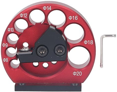 Gearwell Metrisches Dübelmacher-Vorrichtungsset, 8–20 mm Hartmetallklinge, Dübelschneiderplatte, verstellbarer runder Stangenschneider mit Aluminiumlegierungskörper für die