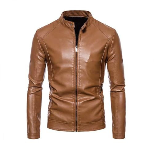 SRZYMJ Lederjacke Herren Gold Motorradjacke Herren Leder Jacke Herren Wasserdicht Atmungsaktiv Dünne Sommerjacke Regenjacke Dünn Herren Imprägnierspray Jacke L Westen Herren