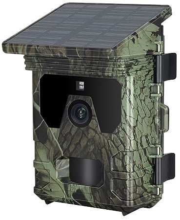 MZZYG Caméra animalière Caméra Extérieure Solaire 4G Télécommande sans Fil De Chasse Étanche IR Vision Nocturne Caméra De Sentier De La Faune