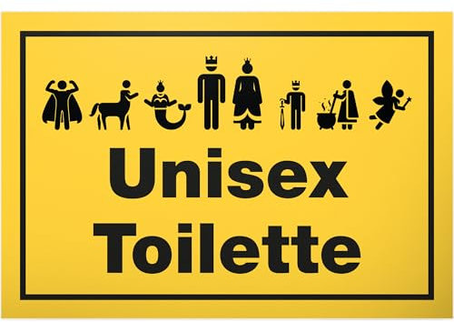 DankeDir! WC Unisex - 30 x 20 cm Kunststoff Schild - Toilette WC Schild zum aufhängen Kloschild Klo Schild lustig Toilettenschild - Herren Gästetoilette Gäste witzig Wand Türschild Deko