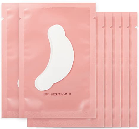 Lunamoon Augenpads für Wimpernverlängerung Wimpern Pads Augenpads Wimpernverlängerung Pad Eyelash Pads Augen Gel Pads Wimpernlifting Pad Wimpern Färben Pad Lash Extension Pads 50 Paar (Hat Pink)