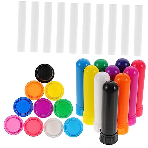 HOMOCONO 10stücke Inhalationsröhrchen Für Ätherische Öle Naseninhalator Aus Kunststoff Leeres Inhalationsröhrchen Aromatherapie-duftstift Tragbar Und Praktisch Für Täglichen Gebrauch