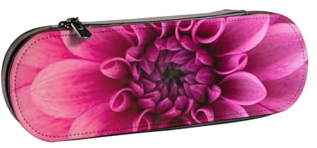 Hgbbdyyjj Dahlia Trousse à crayons étanche multifonction avec rabat Motif personnalisé, Noir , Taille unique, Organiseur de sac