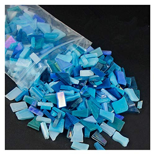 Teselas para Mosaicos,Mosaicos Manualidades 230 g de color mezclado espejo de cristal espejo mosaico azulejos de forma irregular piedra mosaico artesanía artesanía materiales para niños / niños rompec