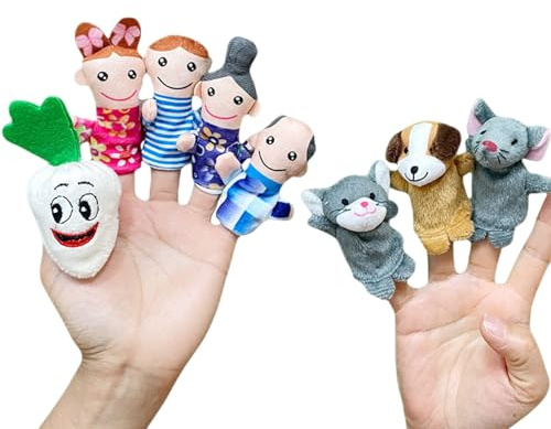 Fingerpuppen für Babys | 8 Stück Bauernhof pädagogisch für Geschichten und Lernen, sensorisches Spiel, Hilfe für Geschichten, besondere Bildung