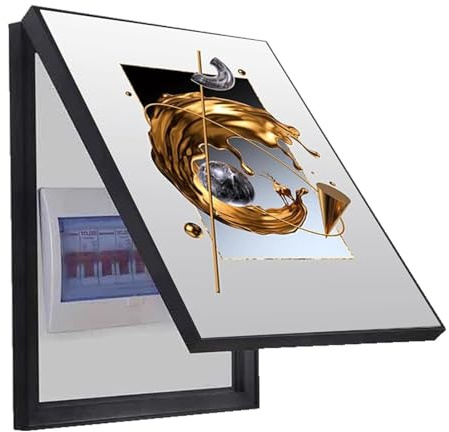 AWSAD Cache Compteur Electrique Verticale Couvercle de Panneau Électrique Cache Tableau Electrique Decoratif Tableau Decoration Murale(E,30x40cm)