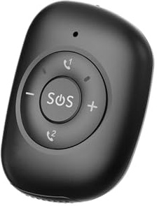V50 4G GPS Suivi en Temps réel Pendentif Tracker Alerte de Chute Appel bidirectionnel SOS Alarme Localisateur for Femmes âgées Enfants APP(V50-black)
