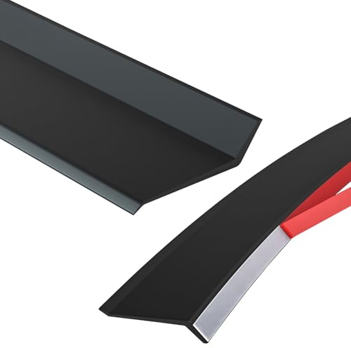 Gummidichtungen Für Türen Und Fenster Regen Und Spritzwasserschutz, Vor Regenwasserrückstau, 50cm-500cm Schwarz Regenschutzleiste Hochflexibles Gummimaterial Leicht Zu Schneiden(4.5cmx150cm)