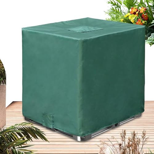 tulahkomen Cubierta para tanque | Cubierta para depósito de agua | Parasol protector impermeable de 1000 l | para fuerte resistencia al viento, bien césped, patio, protección contra la lluvia, parasol