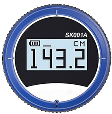 Weqizuerqi Digitales zylindrisches Lineal, intelligentes Messwerkzeug mit LCD-Display – Rollenlineal für Heimwerker, Holzbearbeitung, Ingenieurwesen, Bau, Handwerk