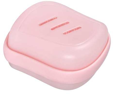 Cirraorive Haarshampoo Bürste 2 in 1 Doppelkopf Haar Kamm Shampoo Bürste Kopf Schrubber Gesicht Reinigung Bürste für Komfortable Massage für Haushalt, Rosa