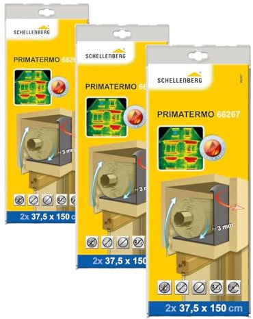 Schellenberg 66267 2 Rouleaux isolants pour Caisson de volet Roulant Classe de conductibilité 035 PRIMATERMO 3 mm-150x37,5 cm chacun, Anthracite (Lot de 3)
