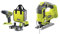RYOBI - Perceuse-Visseuse à Percussion 18V ONE+ - 2 Vitesses & Scie Sauteuse Pendulaire 4 Positions 18 V ONE+ Sans Fil Pour Coupes Parfaites, Sans Éclat, Droites, de Finitions