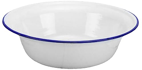 Cabilock Tazón De Esmalte Vintage Cuenco Profundo Para Sopa Resistente y Práctico Para Cocinas y Especiales