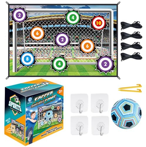 Set tappetino da allenamento per calcio, set da gioco per pallone da calcio per bambini - Gioco di lancio della porta di per ragazzi | Set di attrezzature per allenamento di per ragazzi