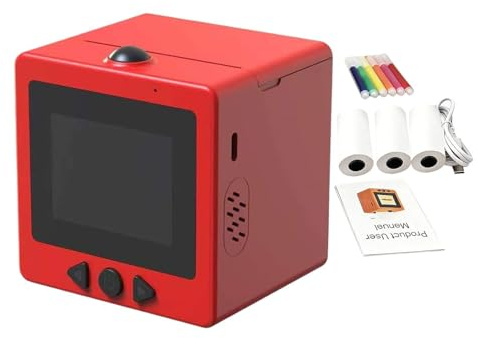 Máquina Inteligente De Pegatinas Con IA Para Niños, Impresora De Pegatinas Con Control Por Voz Y Pantalla De 2,4 Pulgadas, Etiquetadora Térmica Portátil, Educativo Para Niños, Ideal Para La Es