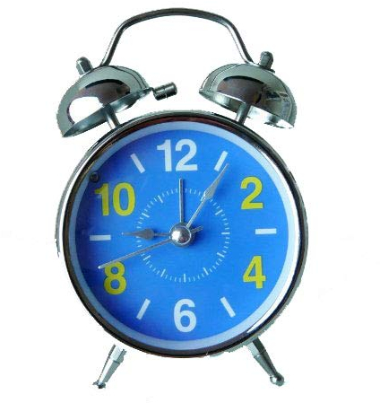 Soytich Retro Glockenwecker, elektronisches Quarzlaufwerk Wecker sn010Blau