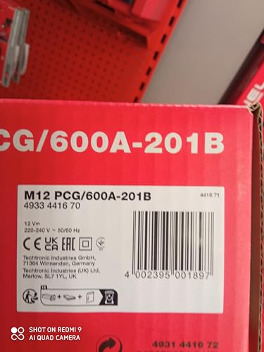 Pistola de químicos 1 batería M12 Li Ion 2,0Ah, con soporte de 600ml, díal compatible e interruptor electrónico variable y caja de cartón