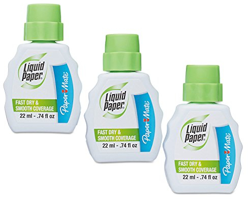 Paper Mate Liquid Paper Fast Dry Correction Fluid