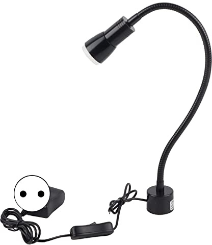 Hyuduo Luz LED para Máquina de Coser 5W - Lámpara de Trabajo Flexible con Base Magnética Ideal para Costura Detallada y Manualidades Enchufe UE