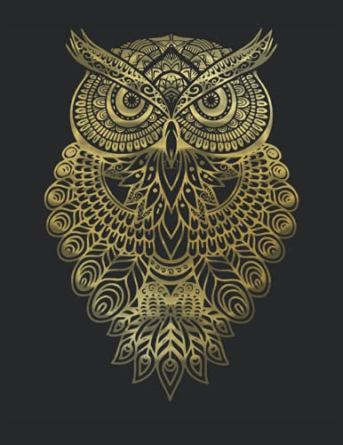 Eule Owl Grafik Graphic Kunst Geschenk Mandala Kunst Zeichnung: ANTI STRESS MALBUCH - Mandalas - Lustiges Mandala Eulen Vogel Tier Geschenk - A4 ... - Antistress - Entspannen - Zum Ausmalen