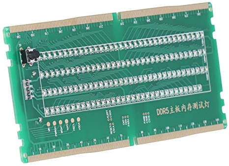 Mainboard Memory Slot Tester Card, DDR5 RAM Desktop PC Memory Slot Tester Board Mit LED Licht für Die Wartung Aller Motherboards Mit DDR5 Schnittstellen