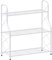 Mutool 3 Tier Metal Plant Stand, Ladder Shelf for Outdoor Indoor Plant, Corner Plant Shelf Ladder Planter for Garden Balcony & Patio, White