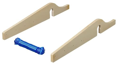 APT Wäscheleine Set für horizontale Rangiergriffe 3-TLG. Wohnwagen Wäscheleinenhalter Wäschetrockner