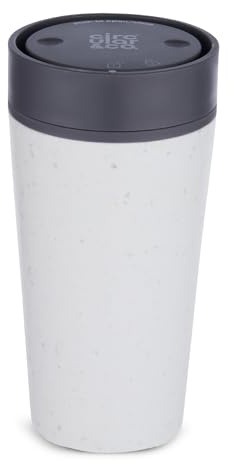 Circular & Co Pre 2026 (Previous Generation) Reusable Coffee Cup - 12oz/340ml - 100% Leakproof & Lockable - Push Top, One Hand Open, 360 Drinking - Recyclable - BPA Free - Dishwasher Safe