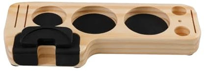 Coffee Tamper Stand Wooden Portafilter Organizer Coffee Lever Tool Tamper Mat Presser Holder for Espresso Distribution Lever (Color : Pine Wood)