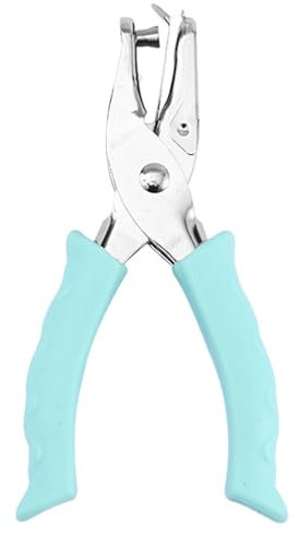 Einzelloch-Handstanzer, 1-Loch-Stanzer | Hochleistungs-Papierstanzer | Robuster Einzellocher zum Basteln, 1/4 Zoll Präzisions-Bastelwerkzeuge mit weichem Griff für Schulbedarf