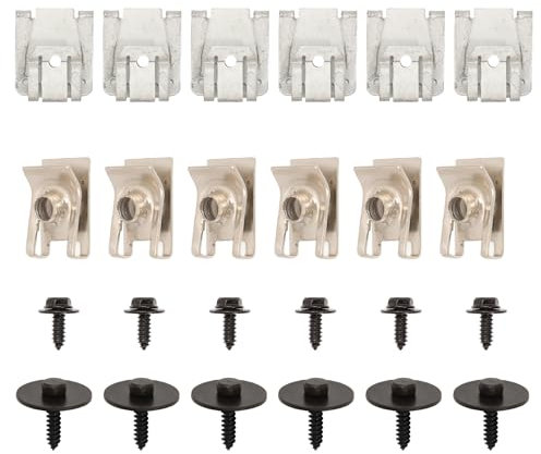 Anlseiod 24 x Underrun Protection Gear Clip Compatible with C Class W204 W203 S204 S203 E Class W211 S211 CLS C219 Engine Gear Underfloor Protection Underbody Mounting Clips Replaces A004994314