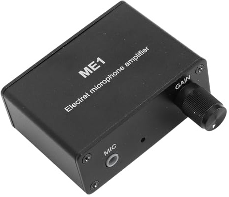 Elektret Mikrofonverstärker, 3, 5-mm Eingang Tonvorverstärker für Elektret Mikrofon oder Kondensatormikrofon