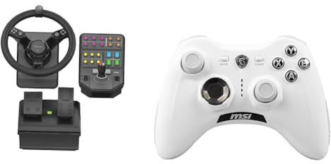 Logitech G Saitek Farm & MSI FORCE GC30 V2 WHITE Kabelloser