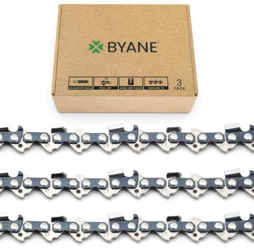 BYANE 3er-Pack Sägekette 38 cm (15 Zoll) .325 1,3 mm (.050) 64 TG | Mit Husqvarna X-Cut SP33G, Dolmar, Mehr, MAKITA DCS4300, MAKITA DCS4301 uvm