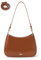 Handtasche Damen Klein, Umhängetasche Aus PU Leder, Retro Y2K Hobo Schultertasche, Modische Handtasche Mit Schultergurt Für Alltag, Ausgehen, Party (Braun)