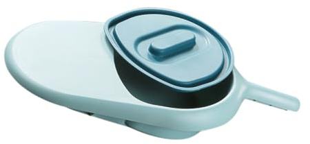 Mikinona Padella Da Letto Portatile Coperchio Per Anziani e Donne Incinte, Vaso Da Notte Compatto e Leggero, Resistente e Facile Da Pulire, Per Uso Domestico e Ospedaliero