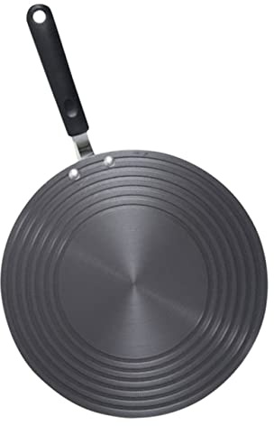 SOLUSTRE Diffuseur de Chaleur Métallique Multisurface pour Cuisinière à Induction Plaque Adaptateur pour Gaz et Électrique avec Poignée
