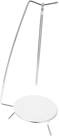 COLLBATH Support à Brochettes en Acier Inoxydable avec 2 Brochettes pour Barbecue Extérieur, Porte-cintres Compact Et Portable, Camping Et Pique-niques, Ustensile Cuisine pour Grillades Et Kebabs