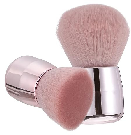 CLISPEED 2pcs Mushroom Head Powder Foundation Brush Set Portable Face Makeup Brushes for Blush and Loose Powder Application