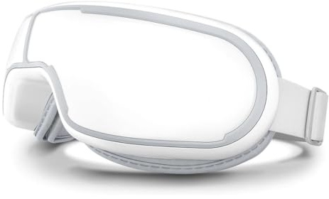PARENCE - Appareil de Massage des Yeux et Tempes Chauffant – Pression d’Air - Masseur oculaire - Bluetooth musique relaxation - Détente visage