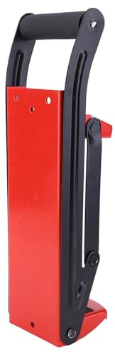 Dioche 2 Litre Pl500ml Red Steel Easy-Grip Can Crusher, Plastic Bottle Recycling Tool, Fits 16oz and 12oz Cans, Enables Fast and Easy Recycling