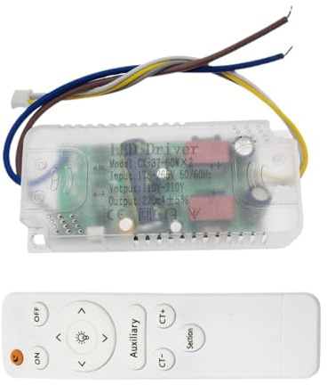 1 Uds. Fuente de alimentación de luz de techo con Control remoto infrarrojo 8-24Wx2 25-40Wx2 37-50Wx2 37-60Wx2 50-70Wx2 37-50Wx4 37-60Wx4 37-60Wx6((37-60W) x2)