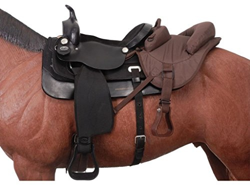 Tough 1 Ride - Behind Tandem Sattel für Westernsattel, braun
