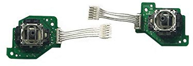 Rinbers® 1 paire de joysticks analogiques 3D gauche/droite gauche/droite avec circuit imprimé et câble flexible de rechange pour manette de jeu Nintendo Wii U