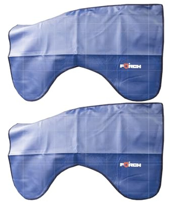 Förch Kotflügelschoner XXL 2er Pack weiches Kunstleder mit Magnethaftung - Sicherer Schutz gegen Kratzer, Beulen, Öl und Schmutz